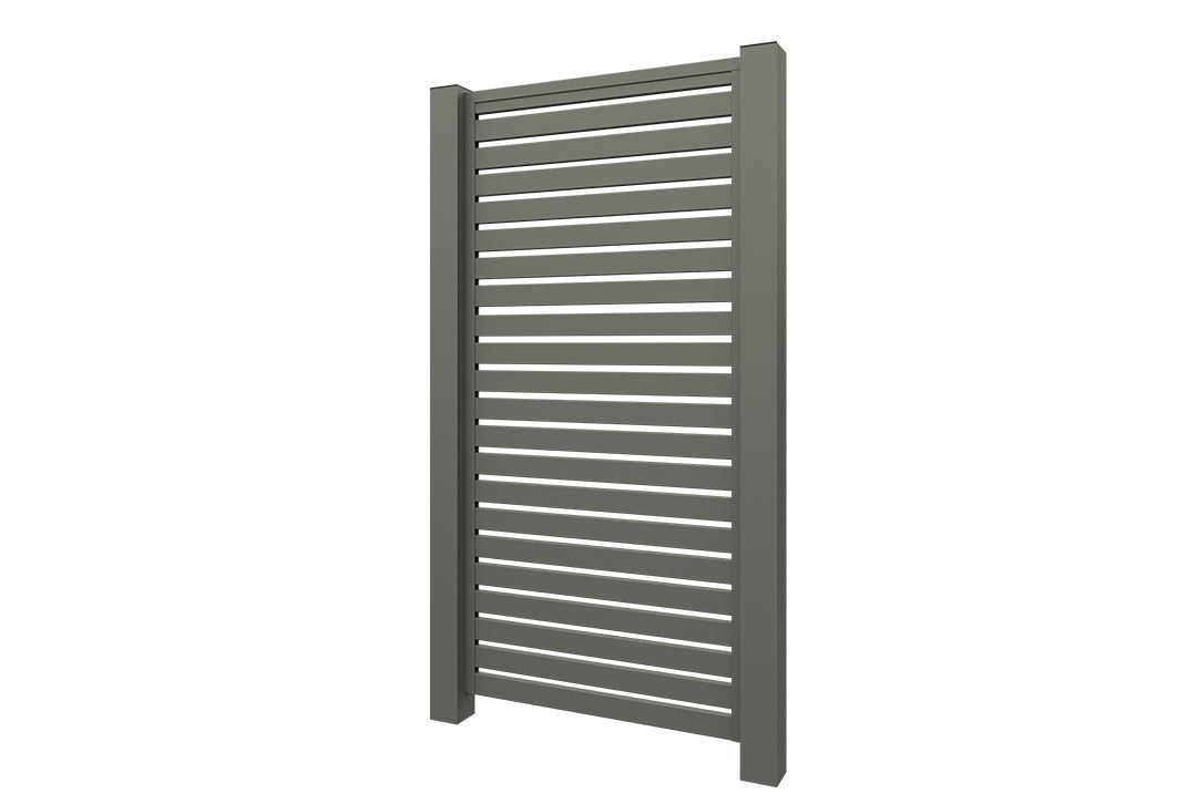Aluminium Lamellenzaun Grau