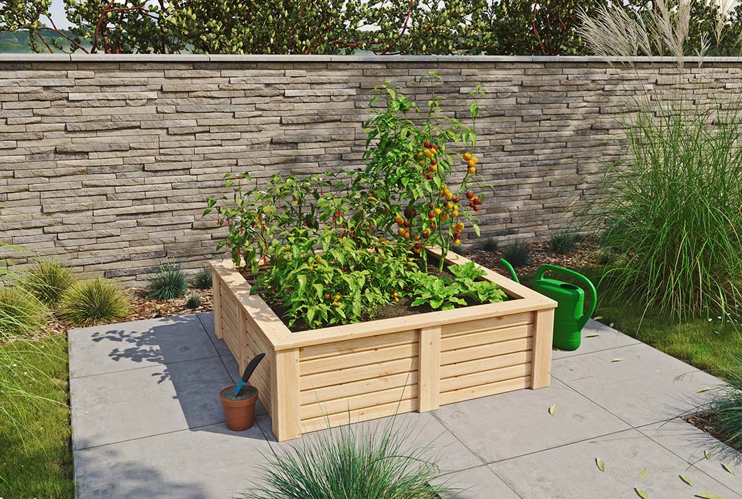 Hochbeet aus Holz 190cm Länge