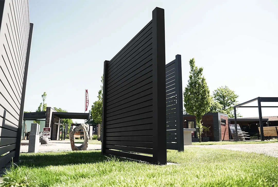 Aluminium Rhombuszaun Schwarz