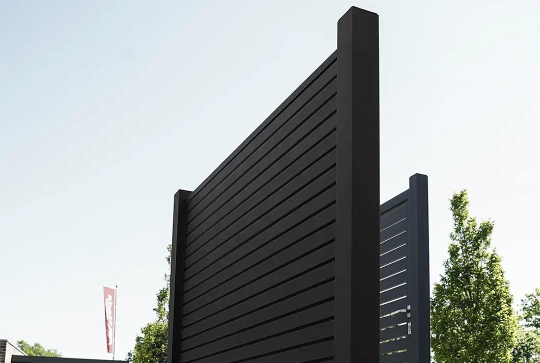 Aluminium Rhombuszaun Schwarz