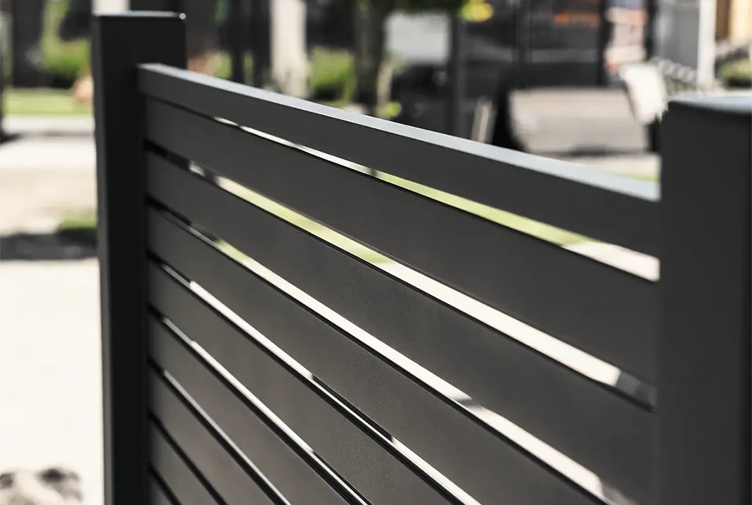 Aluminium Rhombuszaun Schwarz