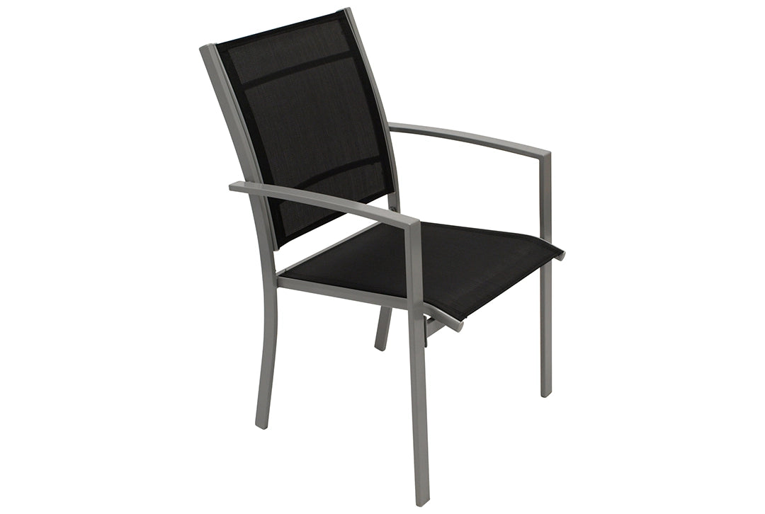 4er Stapelsessel Metall silber – steda