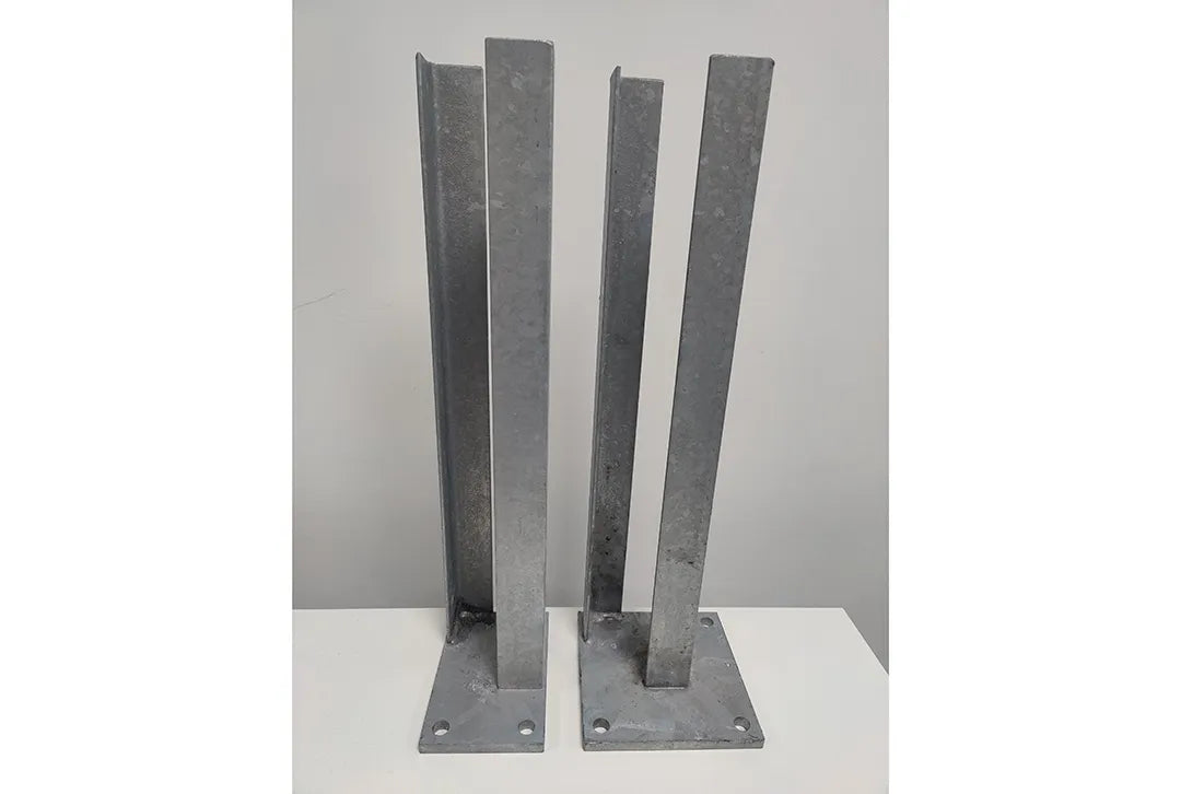 Pfostenträger zum Aufschrauben für Aluminiumzaun