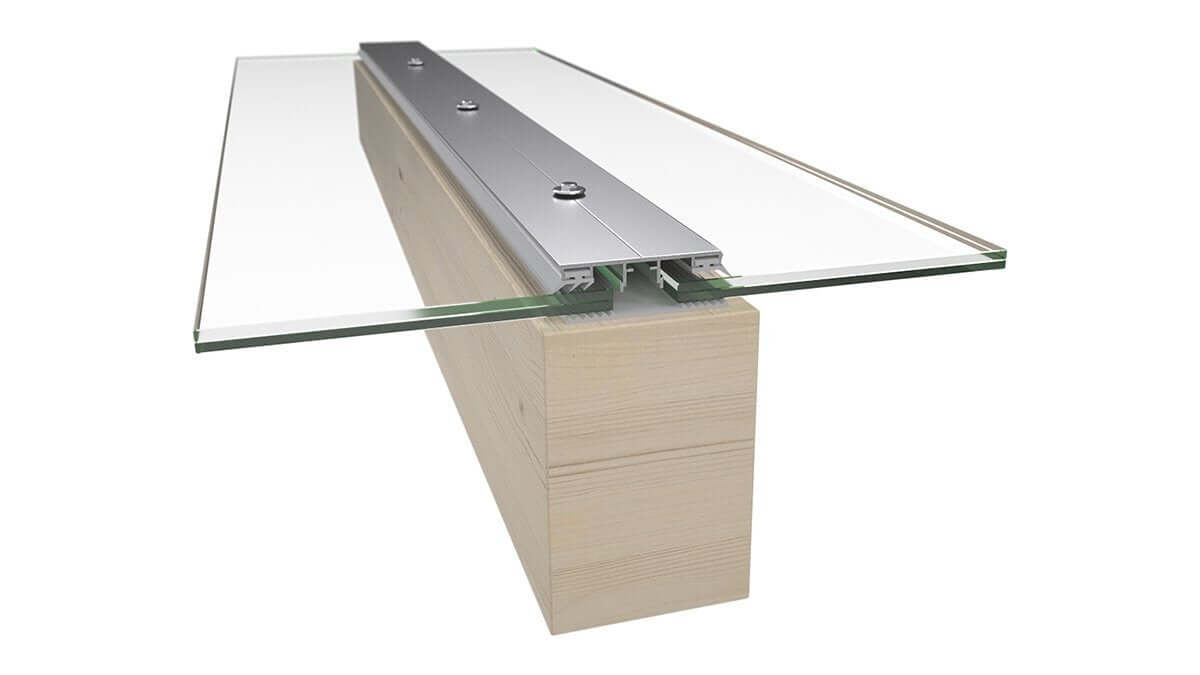 Aluminium Mittelprofil Komplettset ab 450cm