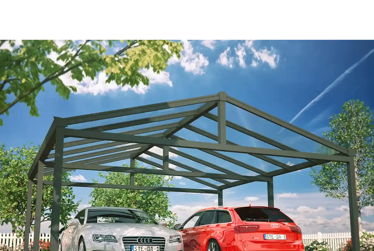 Doppel Aluminiumcarport