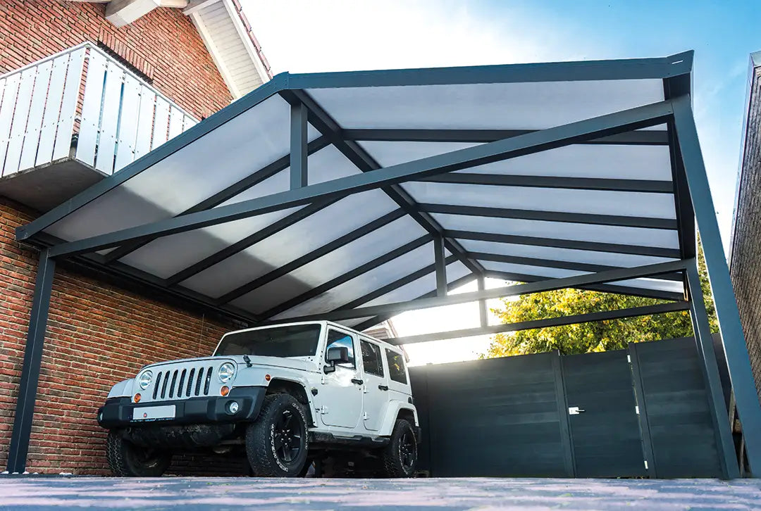 Satteldachcarport 610x500cm (BxT) freistehend