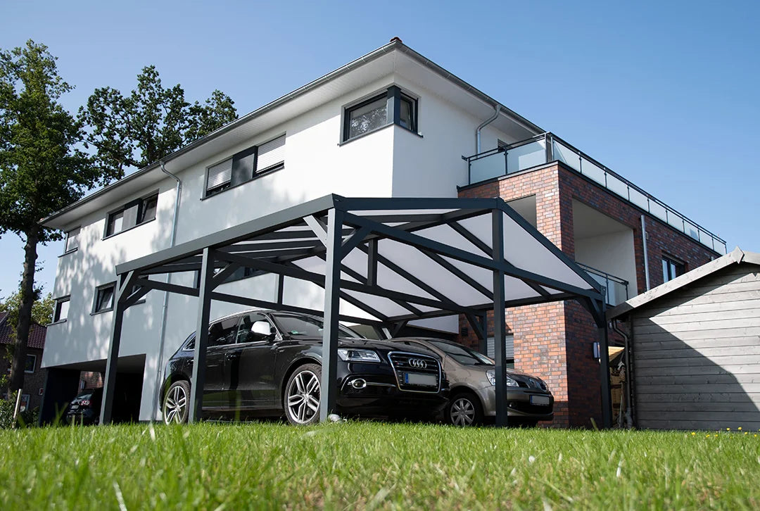 Satteldachcarport 610x500cm (BxT) freistehend