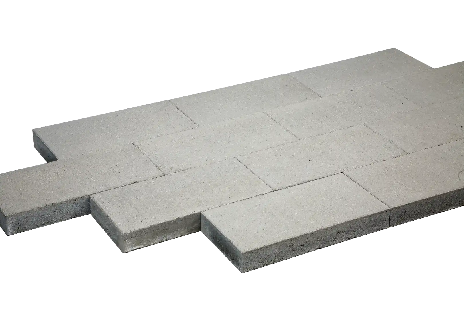 Beton-Gehwegplatten, grau