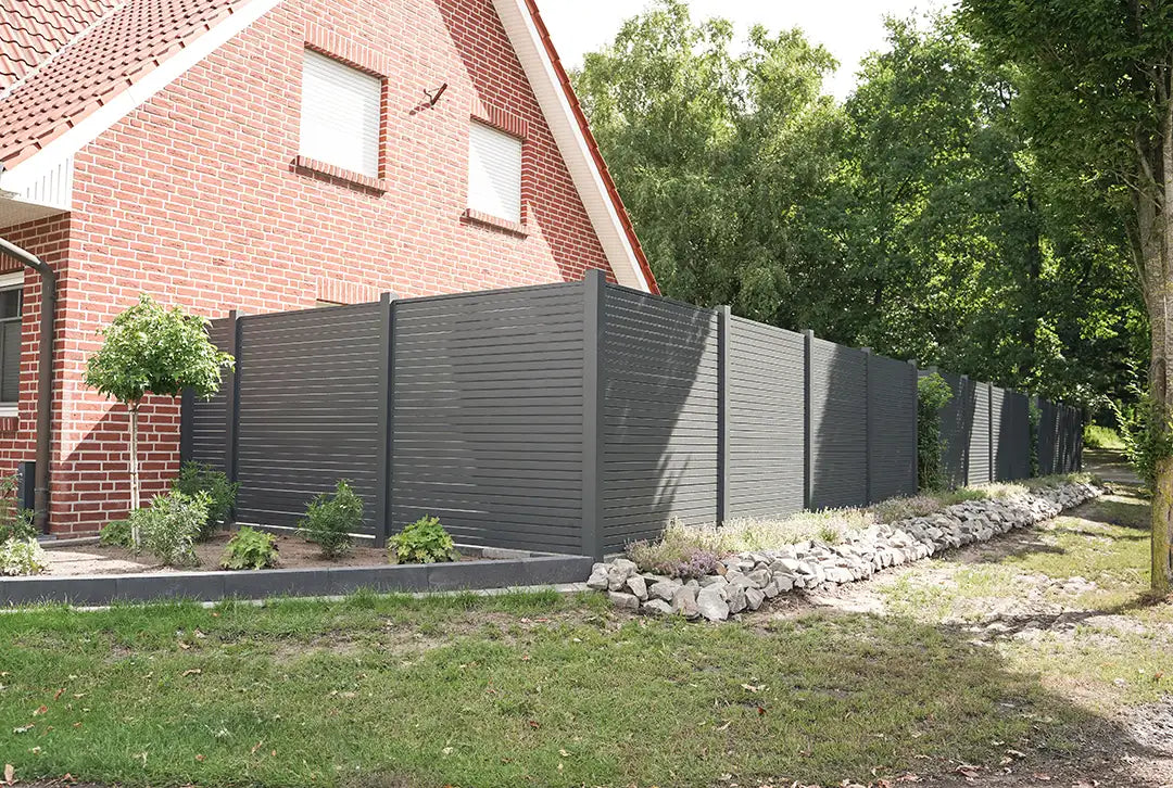 Aluminium Rhombuszaun Anthrazit