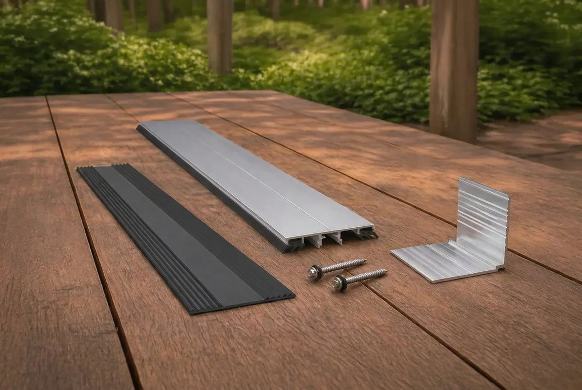 Aluminium Mittelprofil Komplettset bis 400 cm