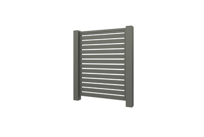 Aluminium Lamellenzaun Grau