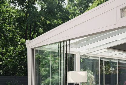 Glasschiebewand anthrazit (RAL 7016) 8mm