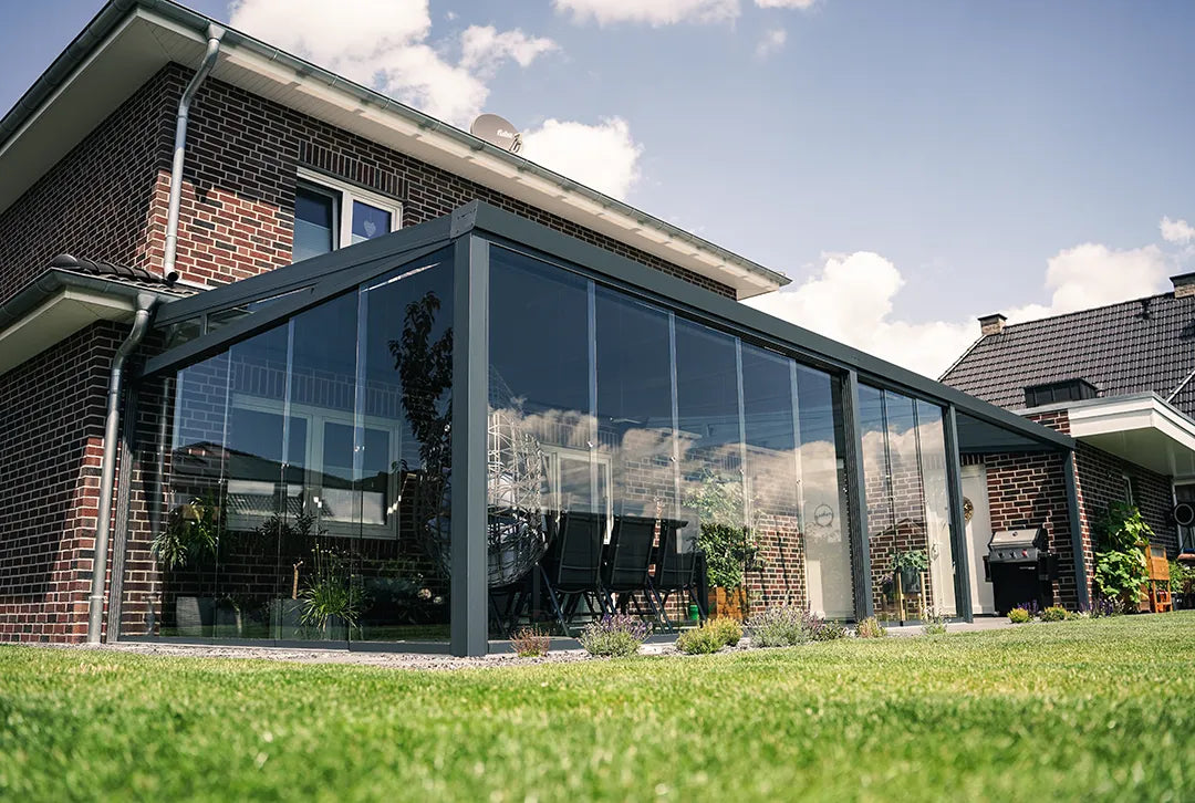Terrassenüberdachung Aluminium 1000x500cm VSG
