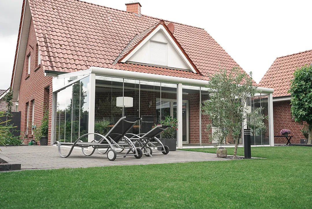 Terrassenüberdachung Aluminium 600x500cm VSG