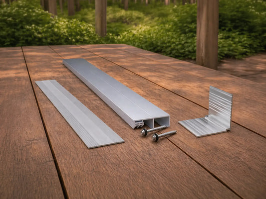 Aluminium Randprofil Komplettset bis 400 cm