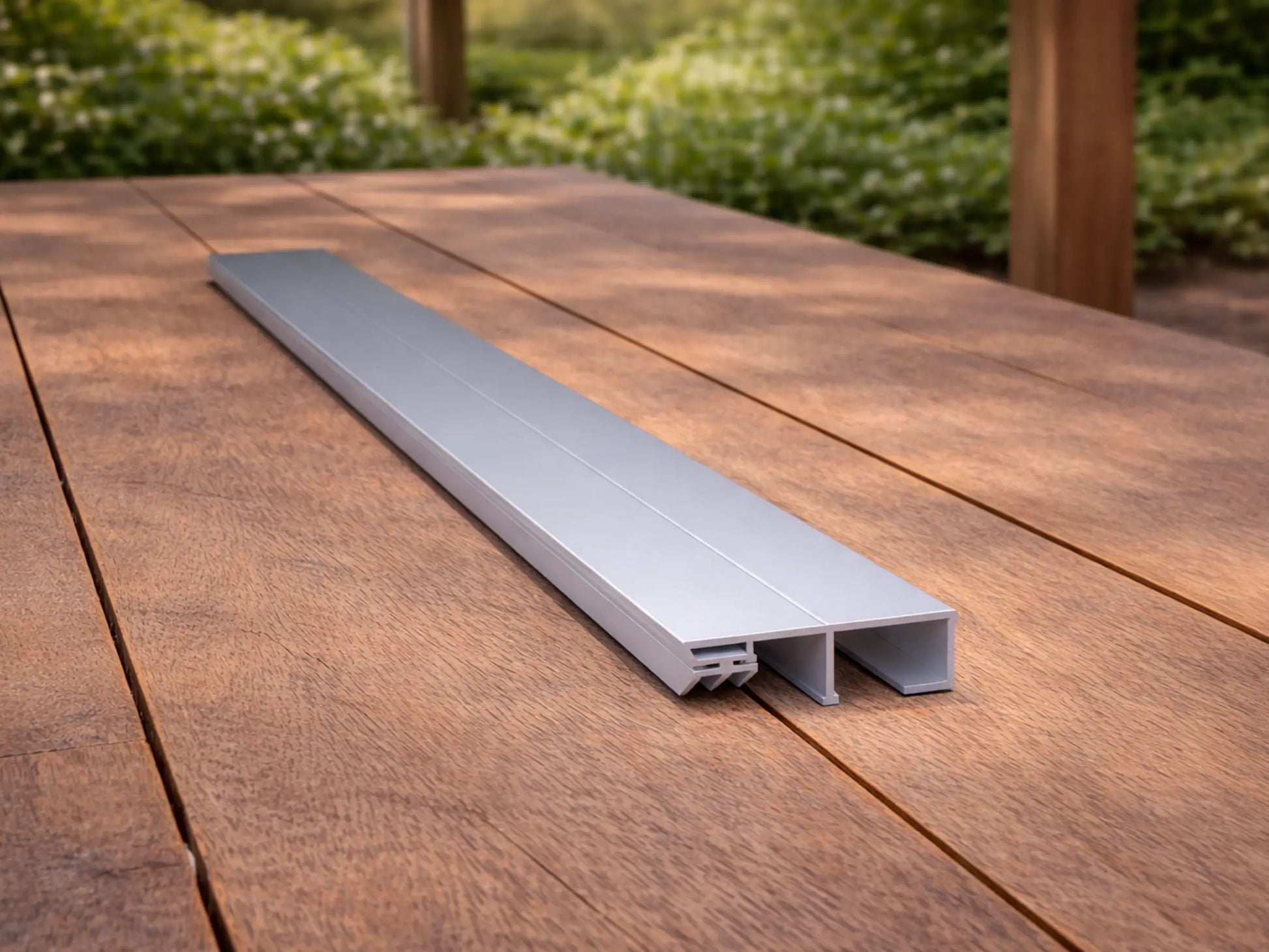 Aluminium Randprofil für VSG 8–12 mm eloxiert