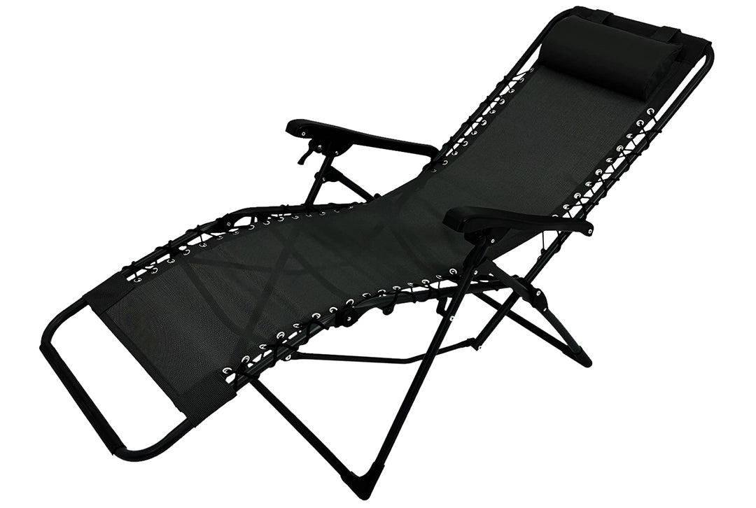 Campingstuhl Hochlehner klappbar schwarz