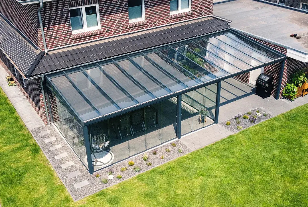 Terrassenüberdachung aus Aluminium, Freistehend