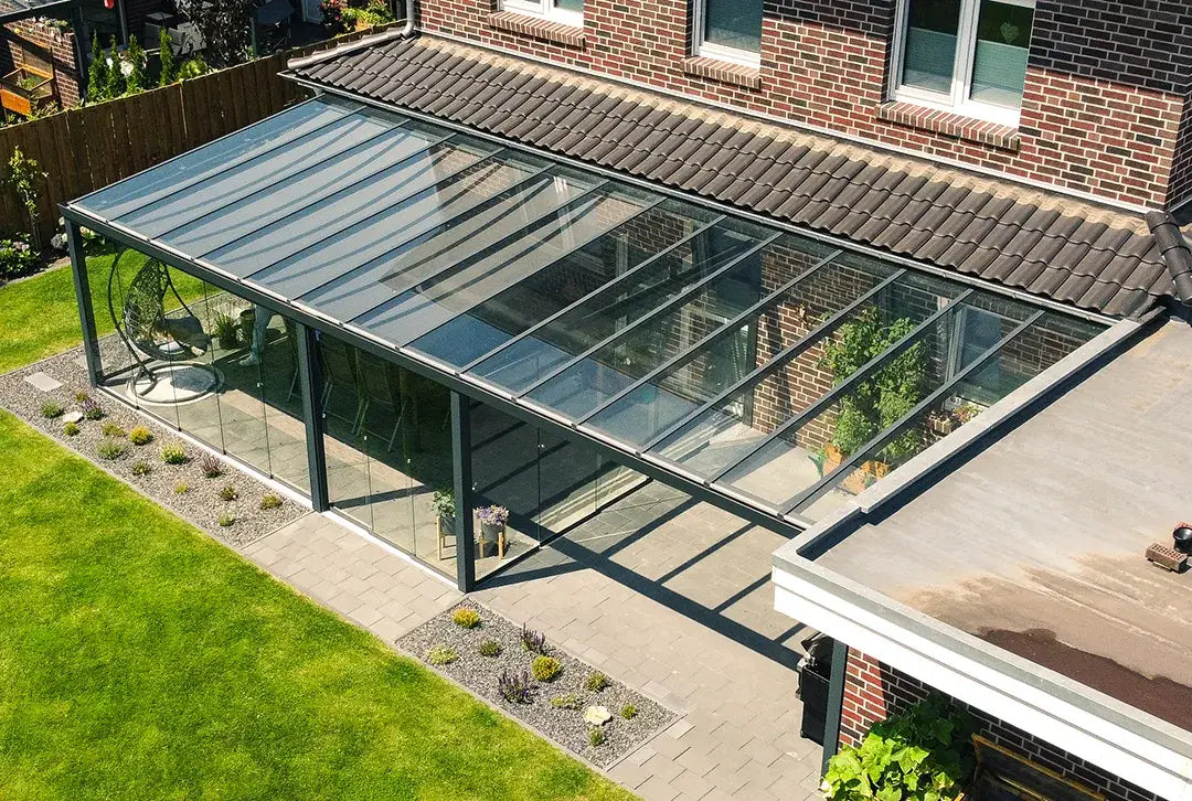 Terrassenüberdachung Aluminium 700x500cm VSG