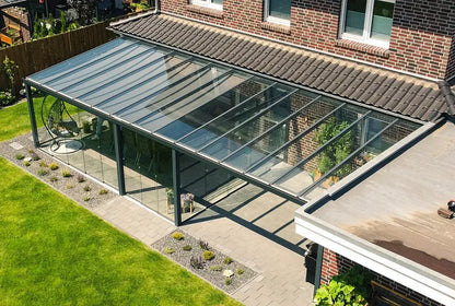 Terrassenüberdachung Aluminium 700x500cm VSG