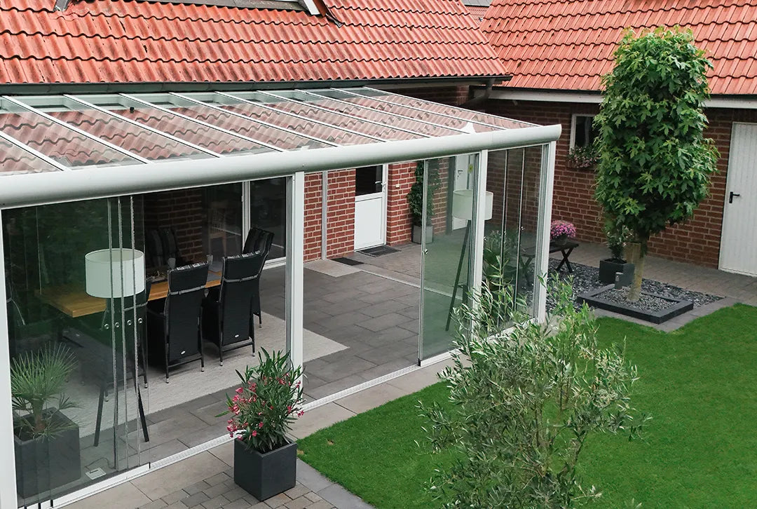 markise 9x4 Terrassenüberdachung Alu, freistehend