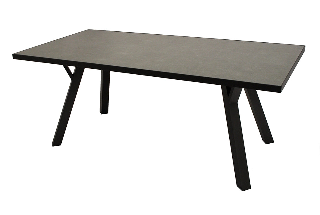 Aluminiumtisch dunkelgrau, Esstisch, Gartentisch – steda