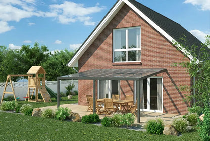 Terrassenüberdachung 6x3,5m Aluminium Wandanbau, Topseller