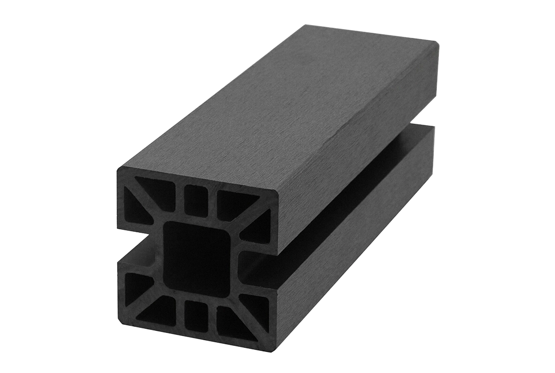 WPC-Zaunpfosten, Anthrazit