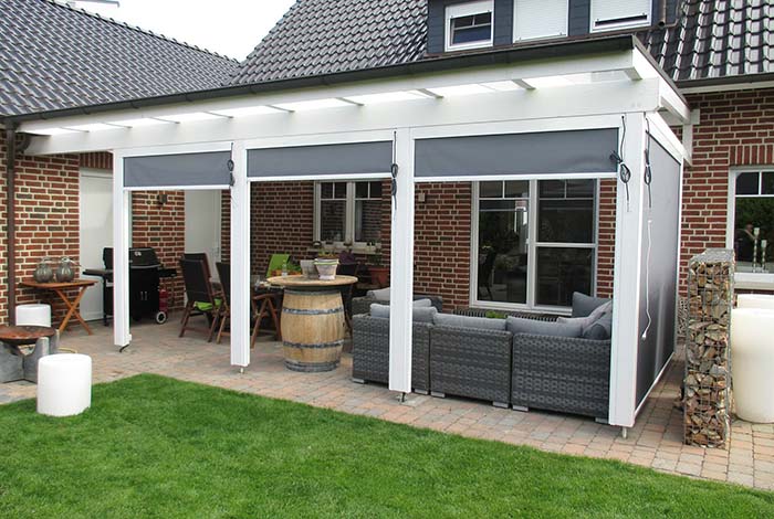 Senkrechtmarkisen für Terrassen