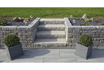 Mauerstein Graniwall Grey Rockface 40x16x8 cm