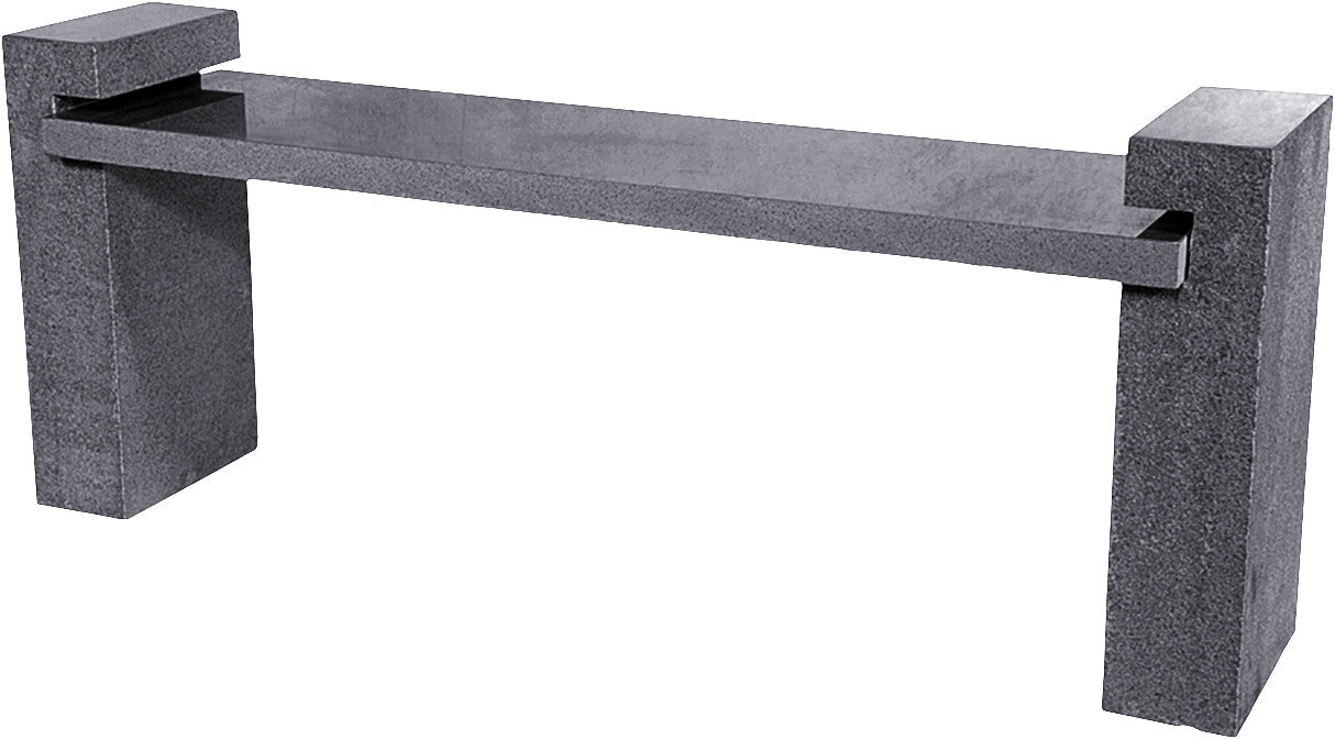 Granitbank Morena dunkelgrau 116cm