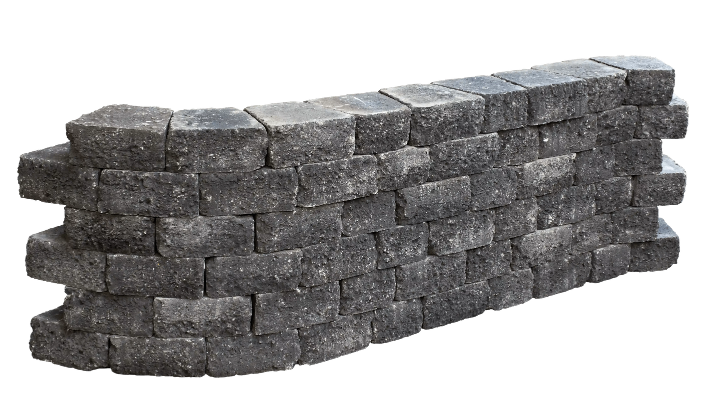 Mauerstein Pilestone Coal Trapez