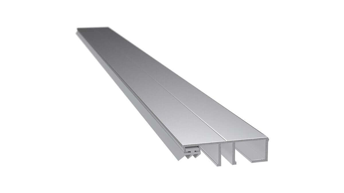 Aluminium Randprofil für VSG 8-12 mm eloxiert