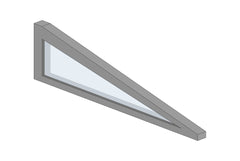 Dreiecksfenster grau (RAL 9007)
