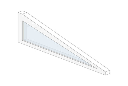 Dreiecksfenster weiß (RAL 9016)